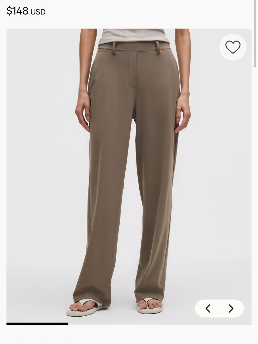 Daydrift High-Rise Straight-Leg Trouser